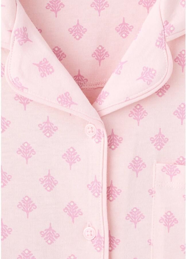 Mango Kids pyjama met print roze - Foto 2