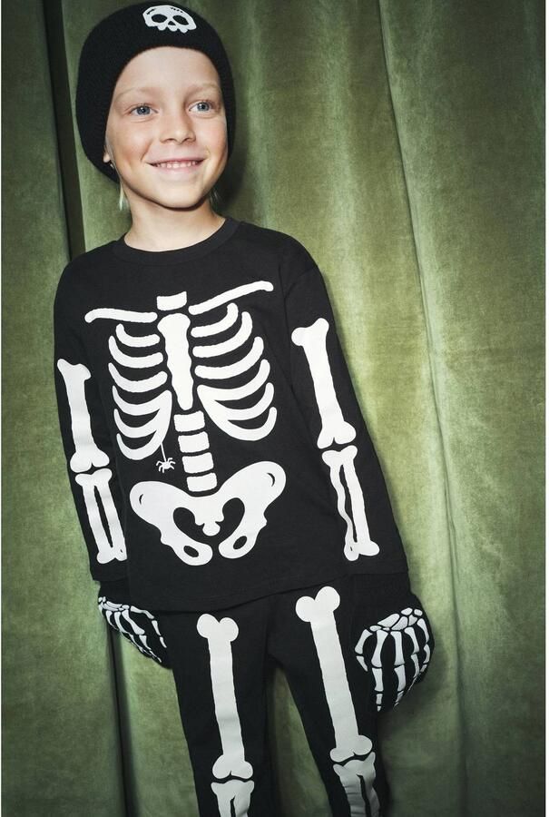 go Kids pyjama met print zwart - Foto 2