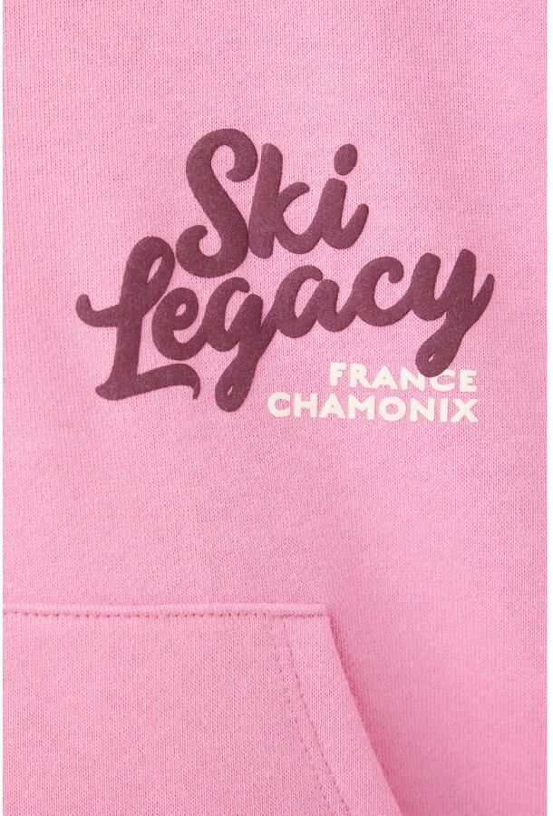 Mango Kids rechtvallende sweater met backprint roze - Foto 3