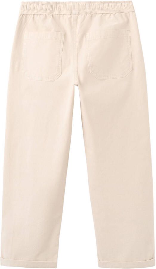 Mango Kids regular casual broek ecru - Foto 3