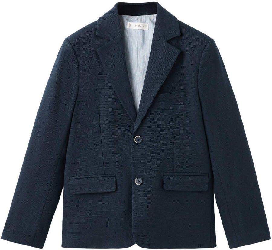 Mango Kids regular fit blazer donkerblauw