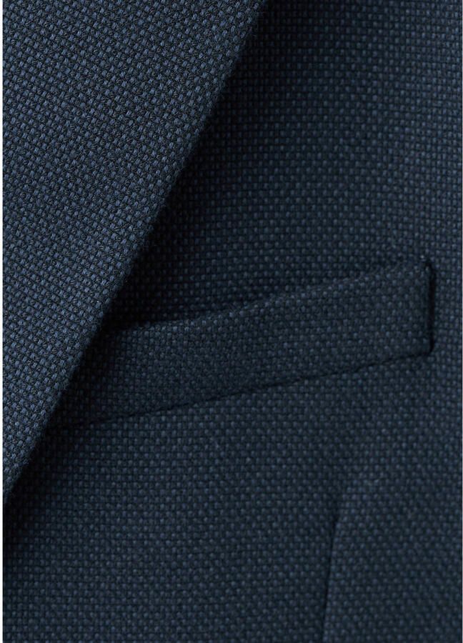 Mango Kids regular fit blazer donkerblauw - Foto 3