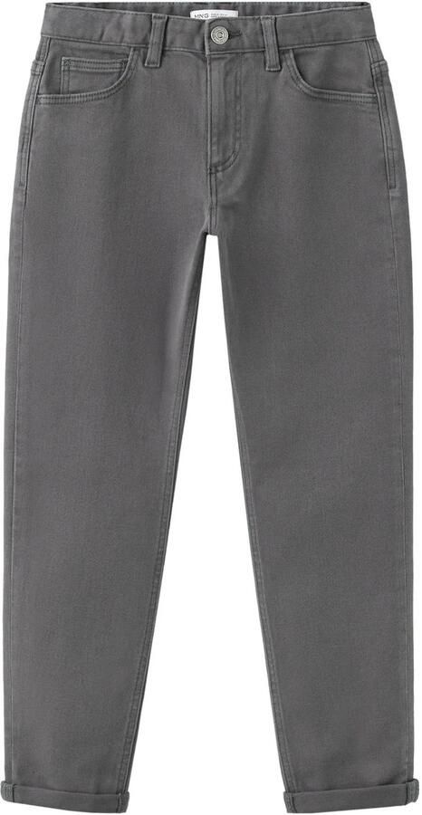 Mango Kids regular fit jeans antraciet