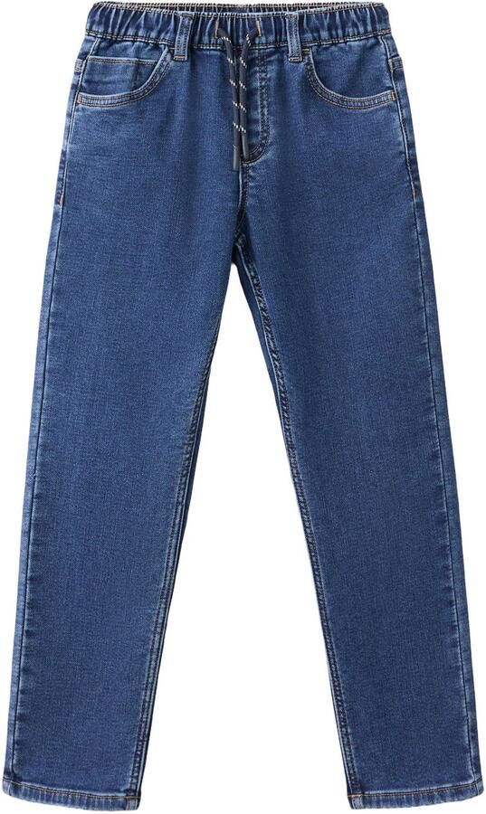 Mango Kids regular fit jeans donkerblauw