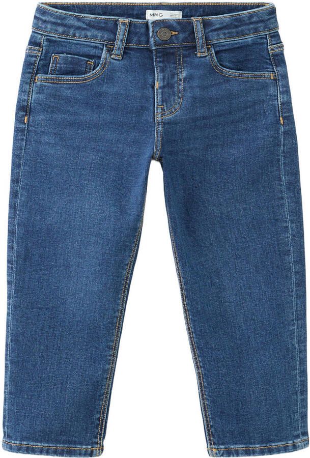 Mango Kids regular fit jeans donkerblauw