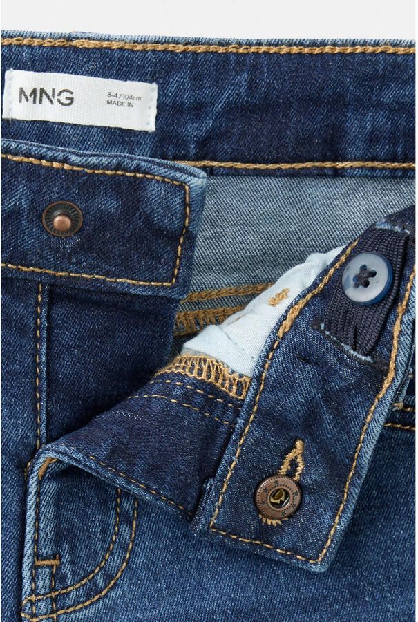 Mango Kids regular fit jeans donkerblauw - Foto 3