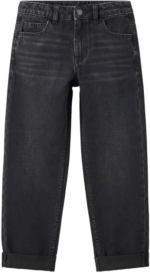 Mango Kids regular fit jeans zwart