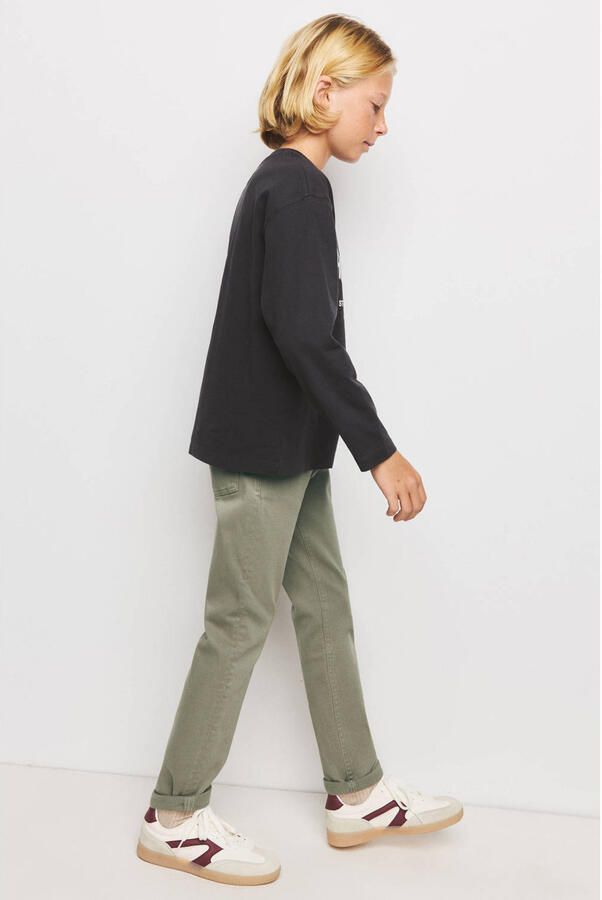 Mango Kids regular fit jeans kaki - Foto 3
