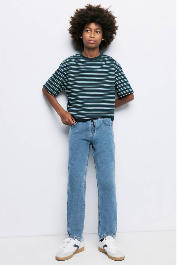 Mango Kids regular fit jeans lichtblauw