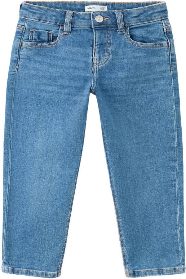 Mango Kids regular fit jeans mediumblauw