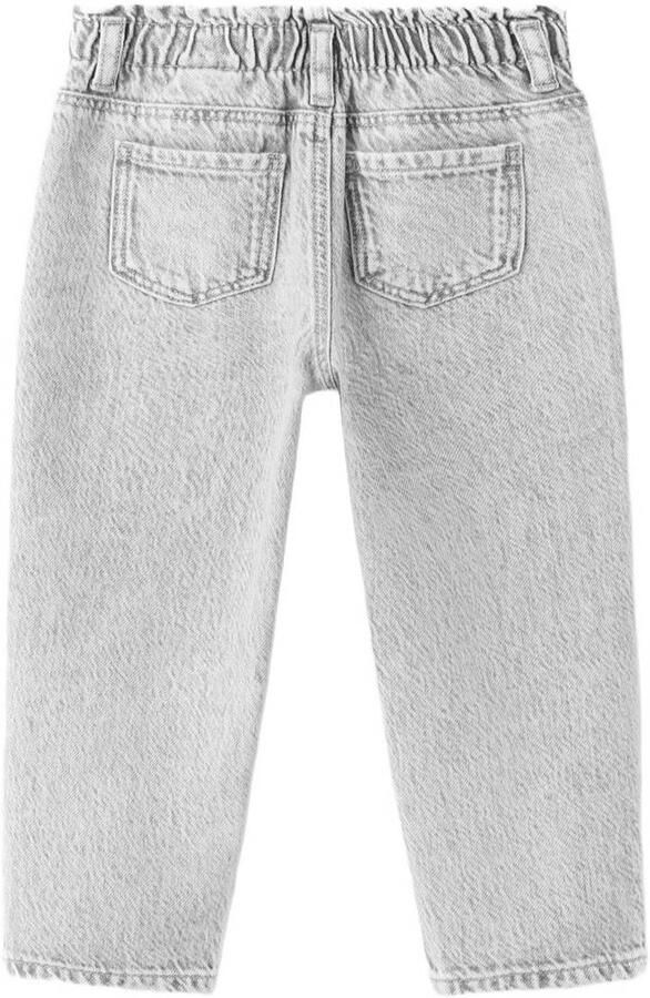 Mango Kids regular fit jeans met strass-steentjes grijs - Foto 3