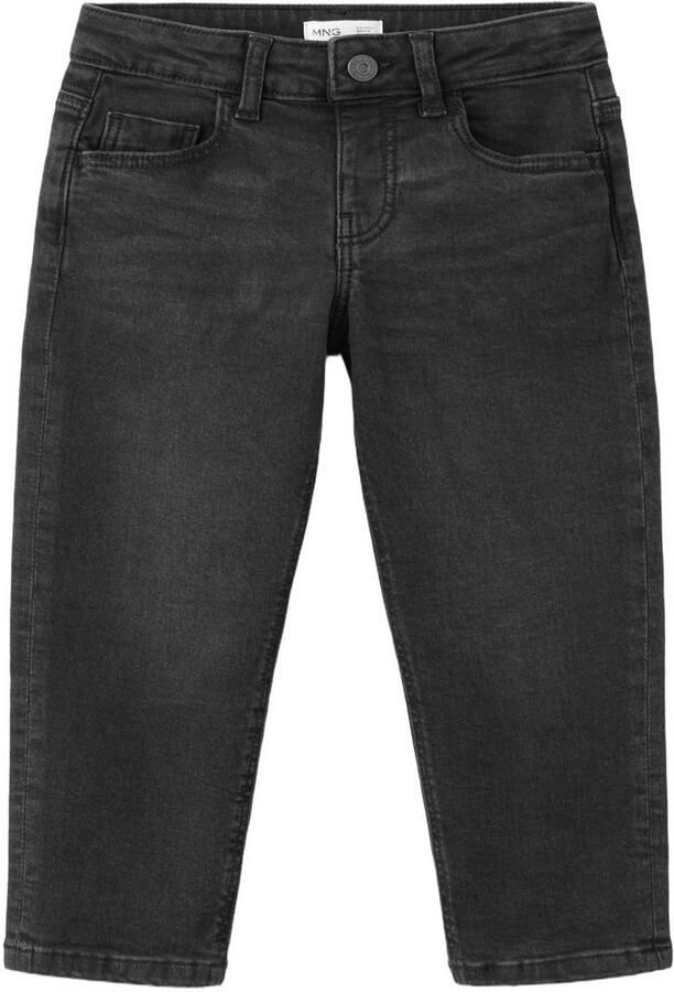 Mango Kids regular fit jeans zwart