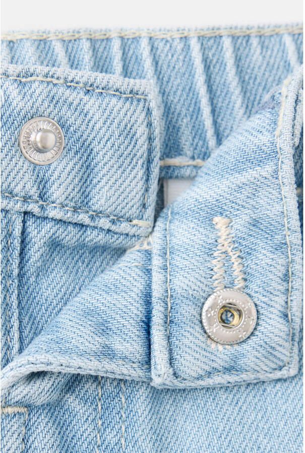 Mango Kids regular waist straight leg jeans lichtblauw - Foto 2