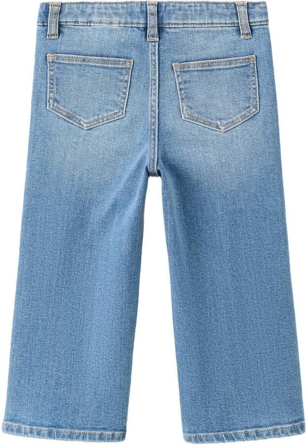 Mango Kids regular waist straight leg jeans lichtblauw - Foto 2