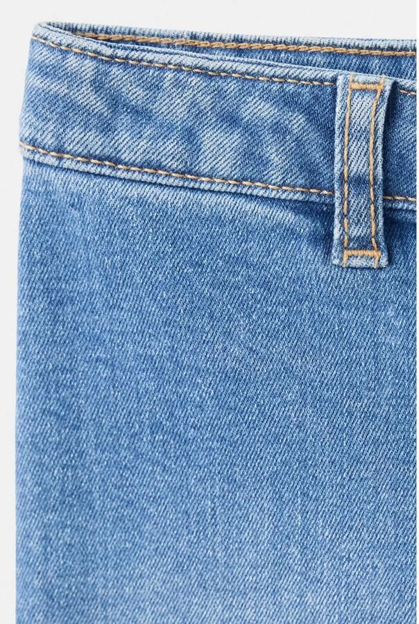 Mango Kids regular waist straight leg jeans lichtblauw - Foto 3