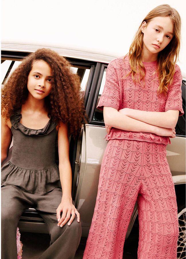 Mango Kids roze broderie - Foto 2