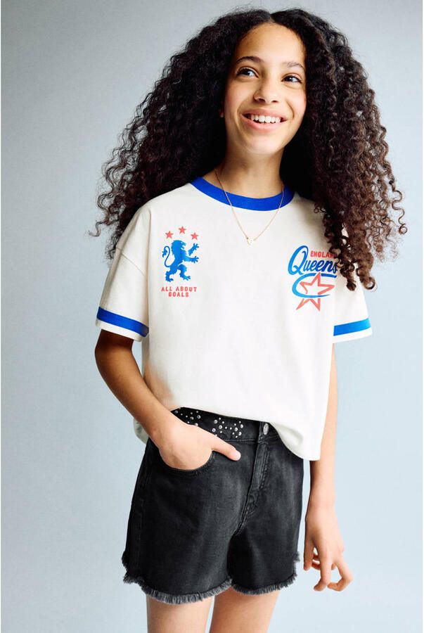 Mango Kids short black denim
