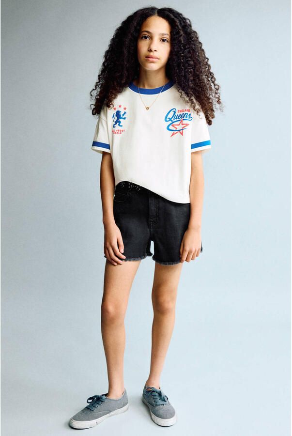 Mango Kids short black denim - Foto 2