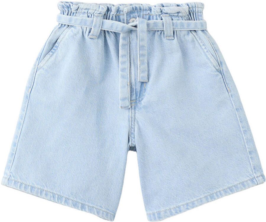 Mango Kids short light blue denim