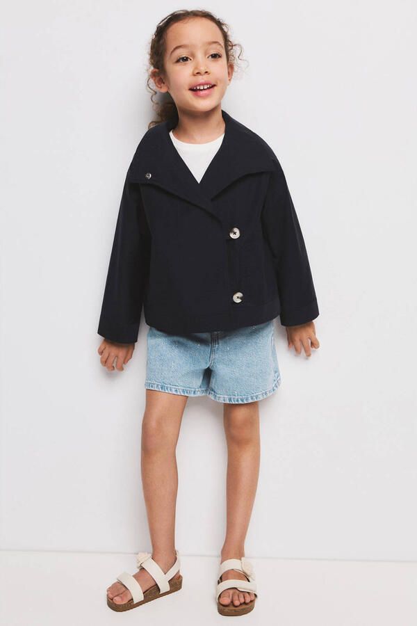 Mango Kids short light blue denim - Foto 3