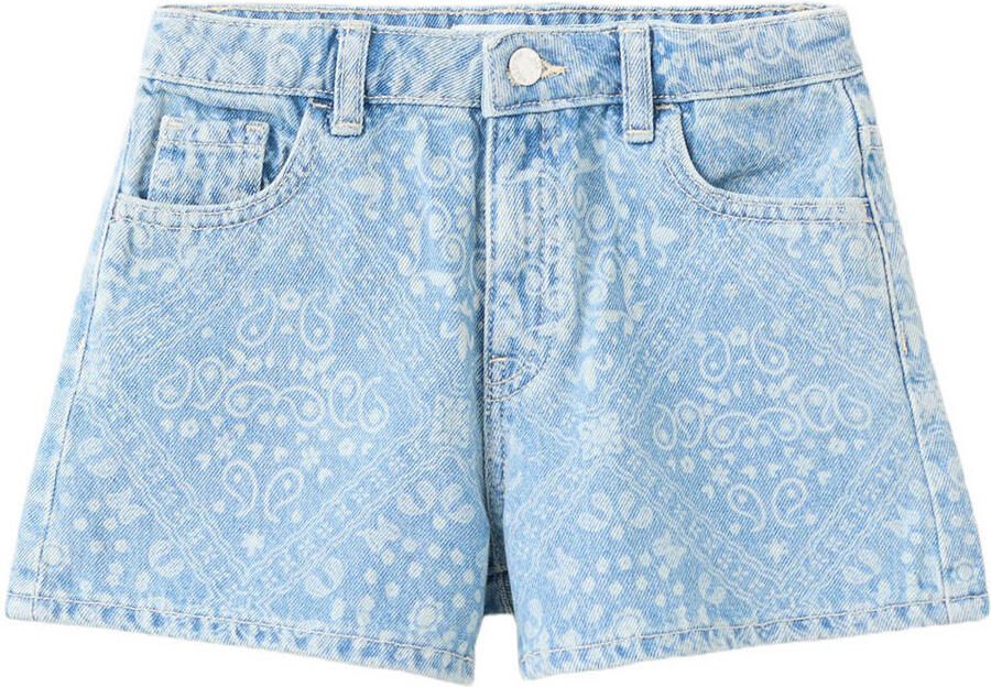 Mango Kids short light blue denim