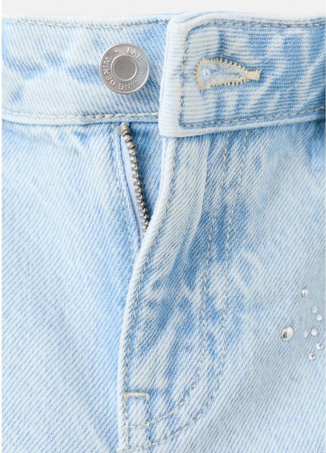 Mango Kids short light blue denim - Foto 2