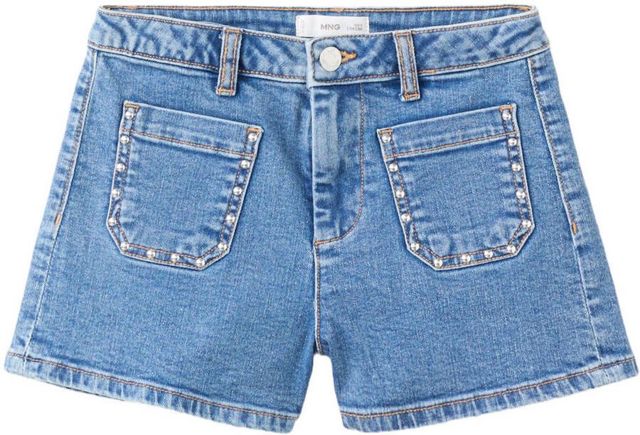 Mango Kids short medium blue denim