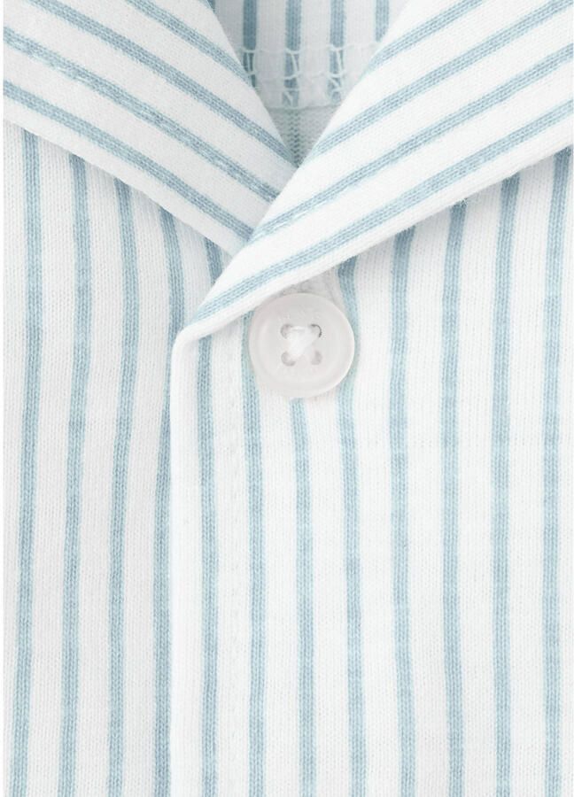 Mango Kids shortama blauw wit - Foto 3