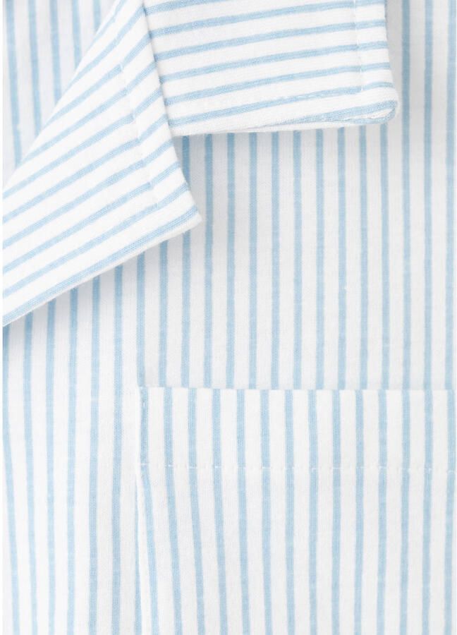 Mango Kids shortama blauw wit - Foto 3