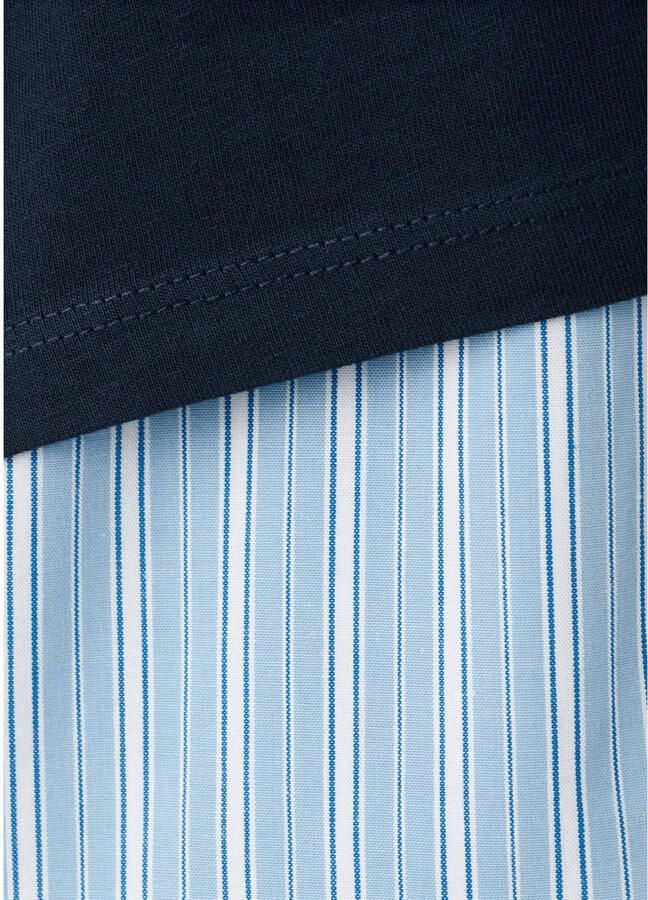 Mango Kids shortama donkerblauw lichtblauw - Foto 2