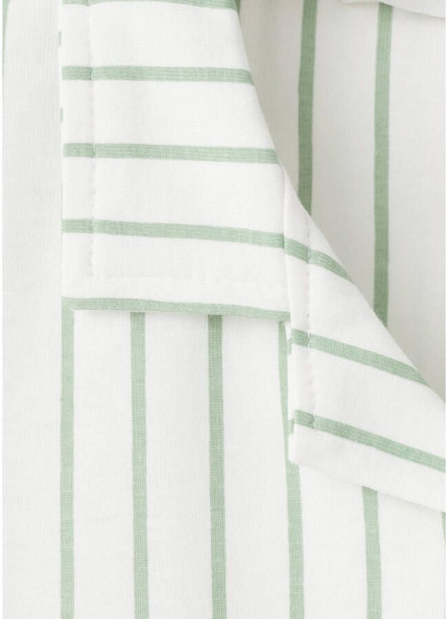 Mango Kids shortama gestreept groen - Foto 2