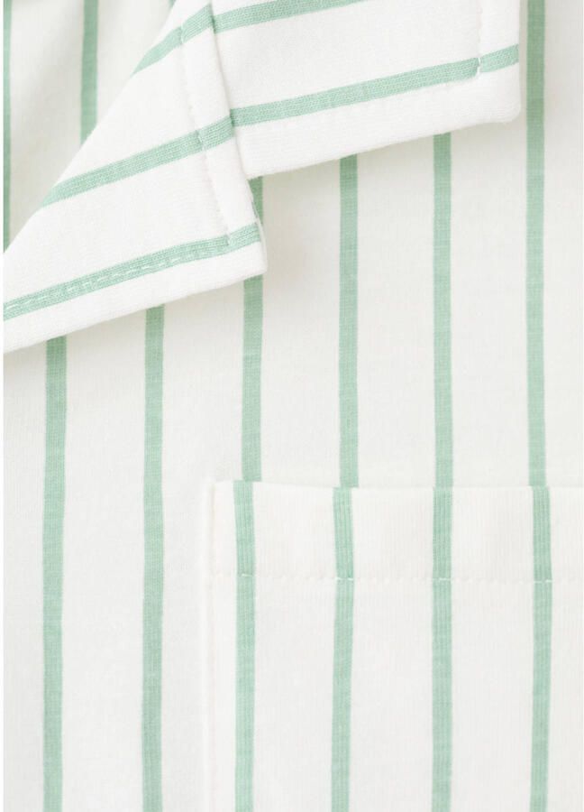 Mango Kids shortama groen wit - Foto 3