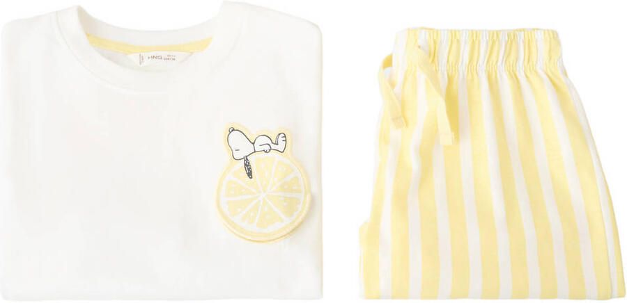 Mango Kids shortama lichtgeel - Foto 3