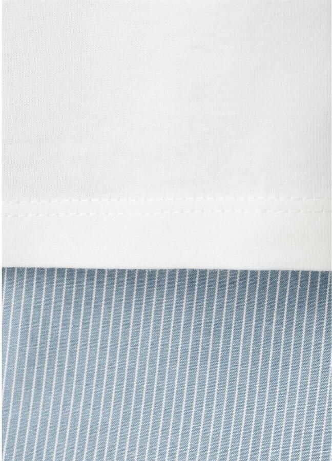 Mango Kids shortama wit blauw - Foto 2