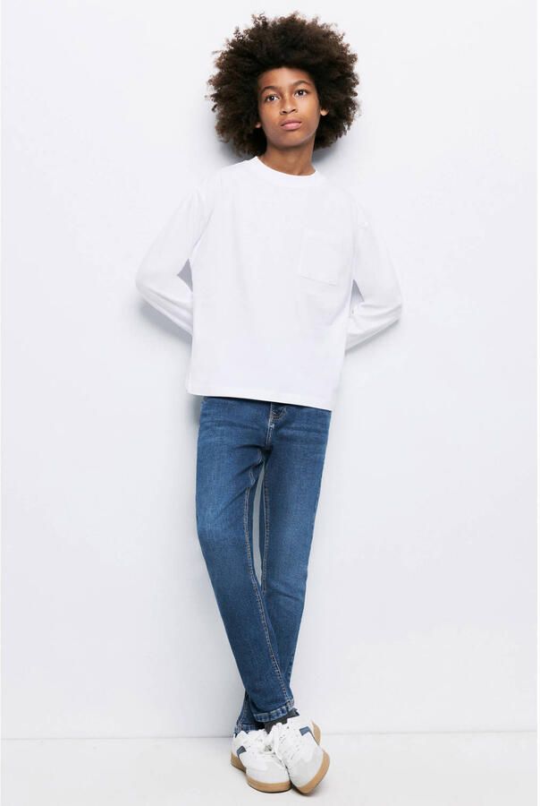 Mango Kids skinny jeans mediumblauw
