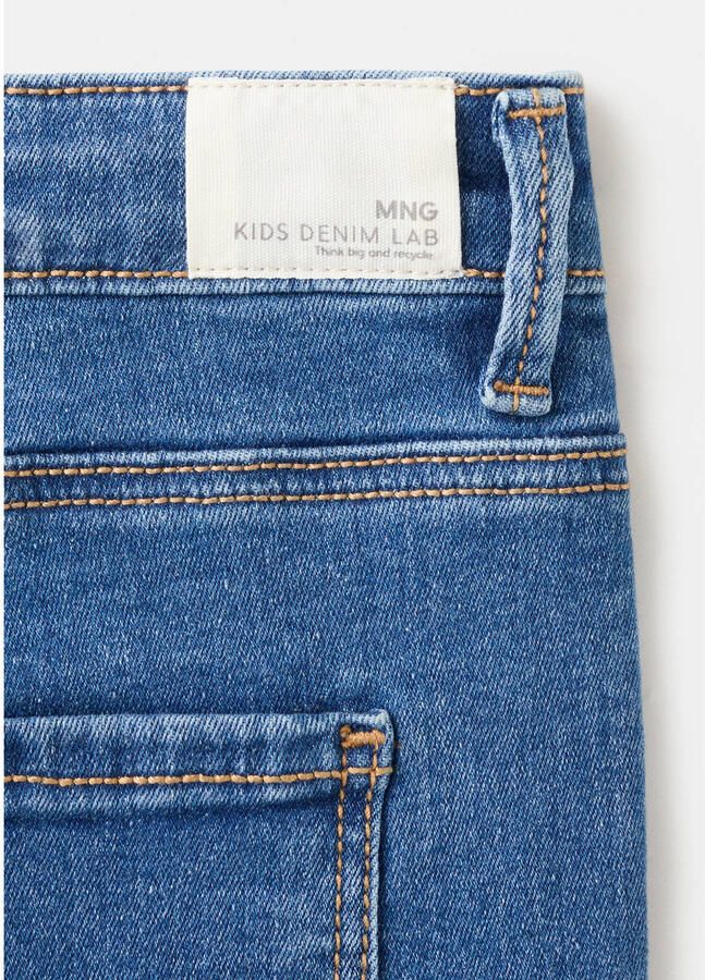 Mango Kids slim fit jeans blauw - Foto 3
