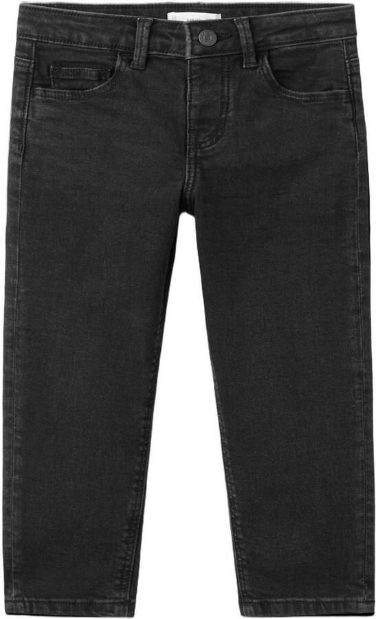 Mango Kids slim fit jeans donkergrijs