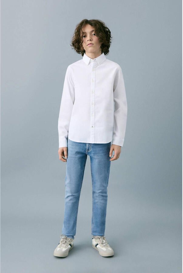 Mango Kids slim fit jeans medium blue denim