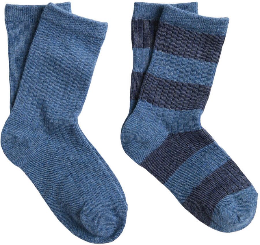 Mango Kids sokken blauw donkerblauw