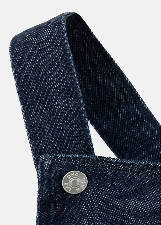 Mango Kids spijkerjurk donkerblauw - Foto 2