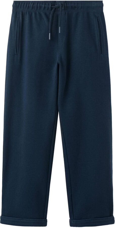 Mango Kids straight casual broek donkerblauw