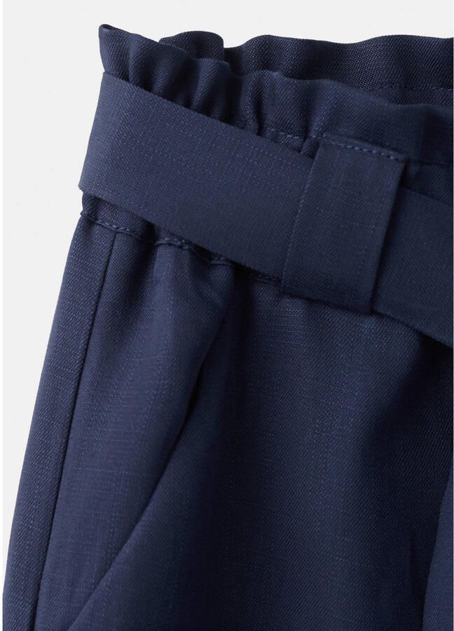 Mango Kids straight casual broek donkerblauw - Foto 2