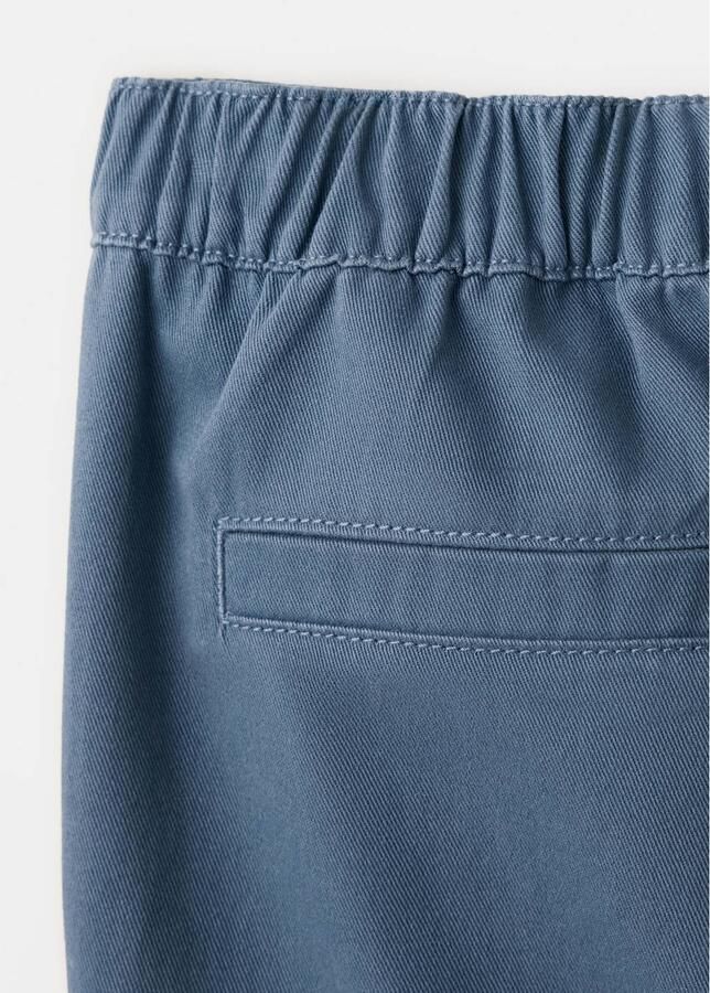 Mango Kids straight leg cargobroek blauw - Foto 2