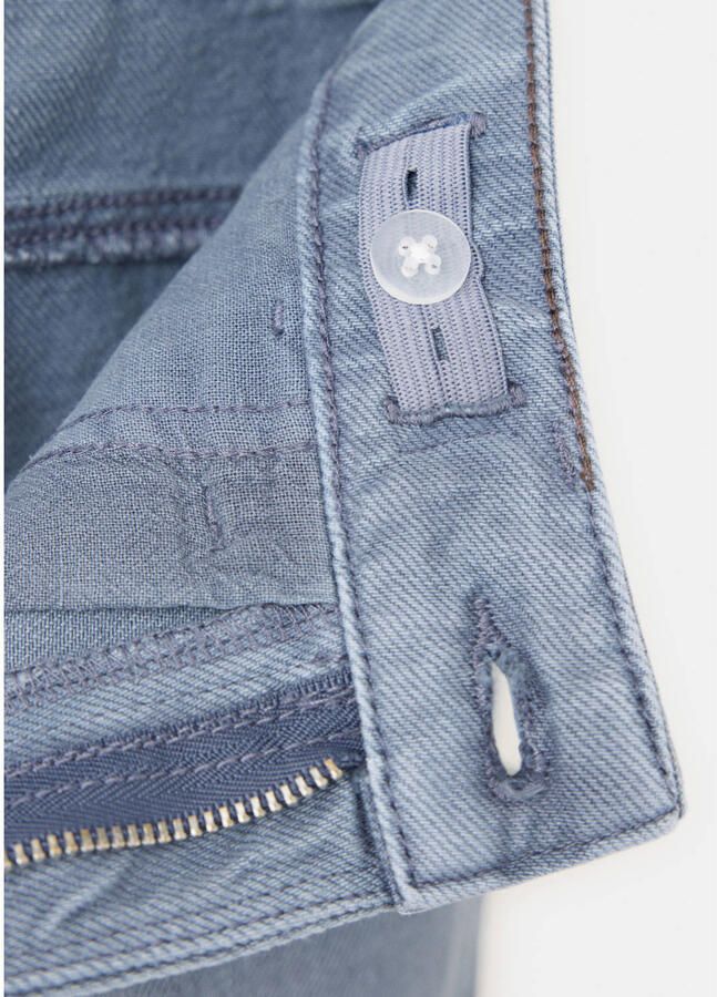 Mango Kids straight leg jeans blauw - Foto 2