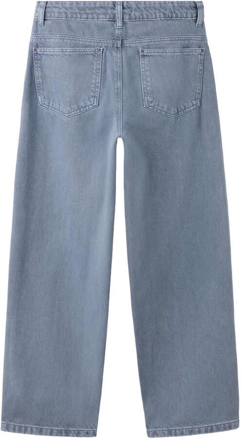 Mango Kids straight leg jeans blauw - Foto 3