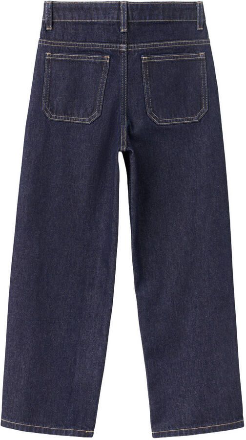 Mango Kids straight leg jeans donkerblauw - Foto 3