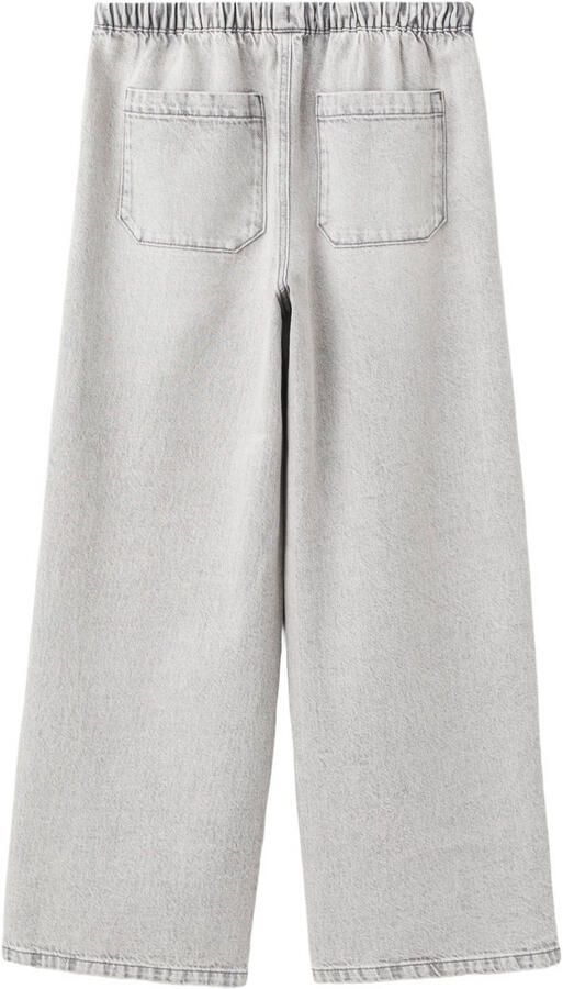Mango Kids straight leg jeans grijs - Foto 3