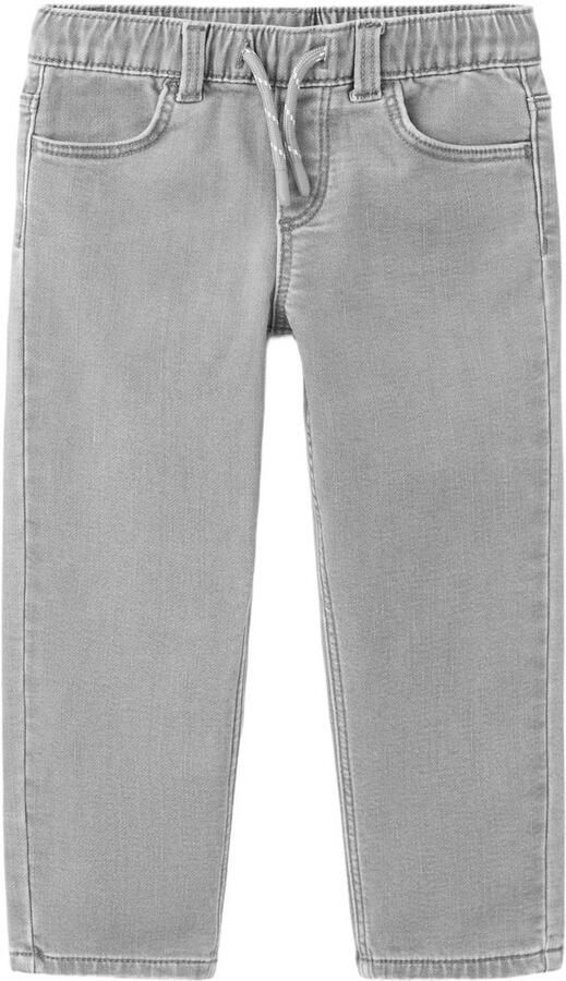 Mango Kids straight leg jeans grijs