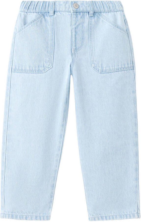 Mango Kids straight leg jeans lichtblauw