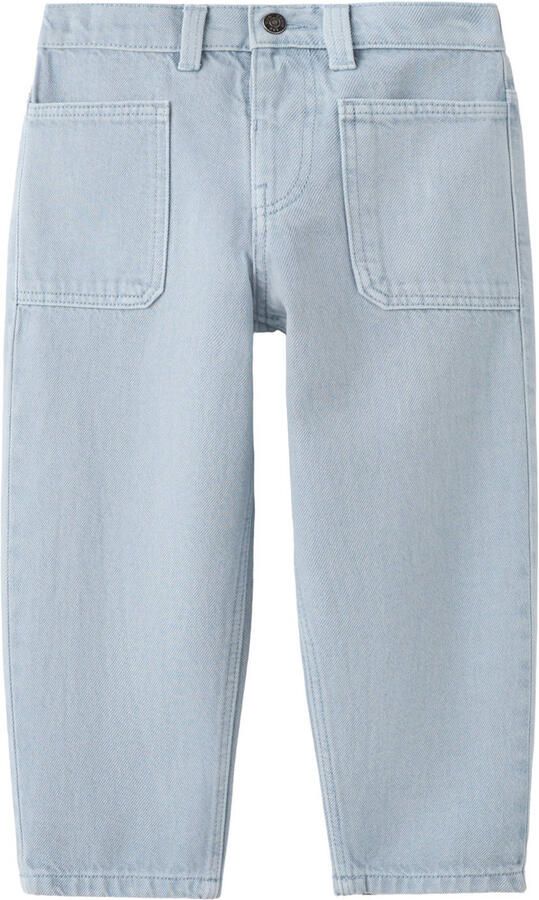 Mango Kids straight leg jeans light blue denim